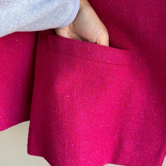 Pendleton Women's Fuchsia Wool Blazer, Bright Pink Jacket, Size Large - Picture 7 of 16
